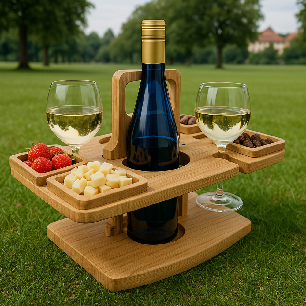 Compact Foldable Wooden Picnic Table