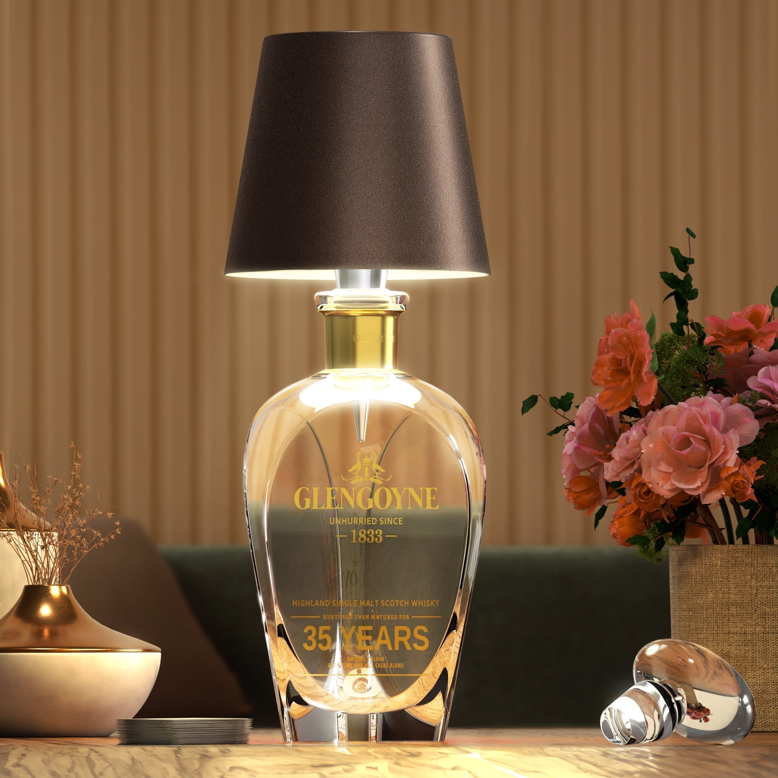 ARIA - Trådlampe til Flaske - Bærbar og Stilfuld Belysning - Hvid - house & garden - {{ product_tags }