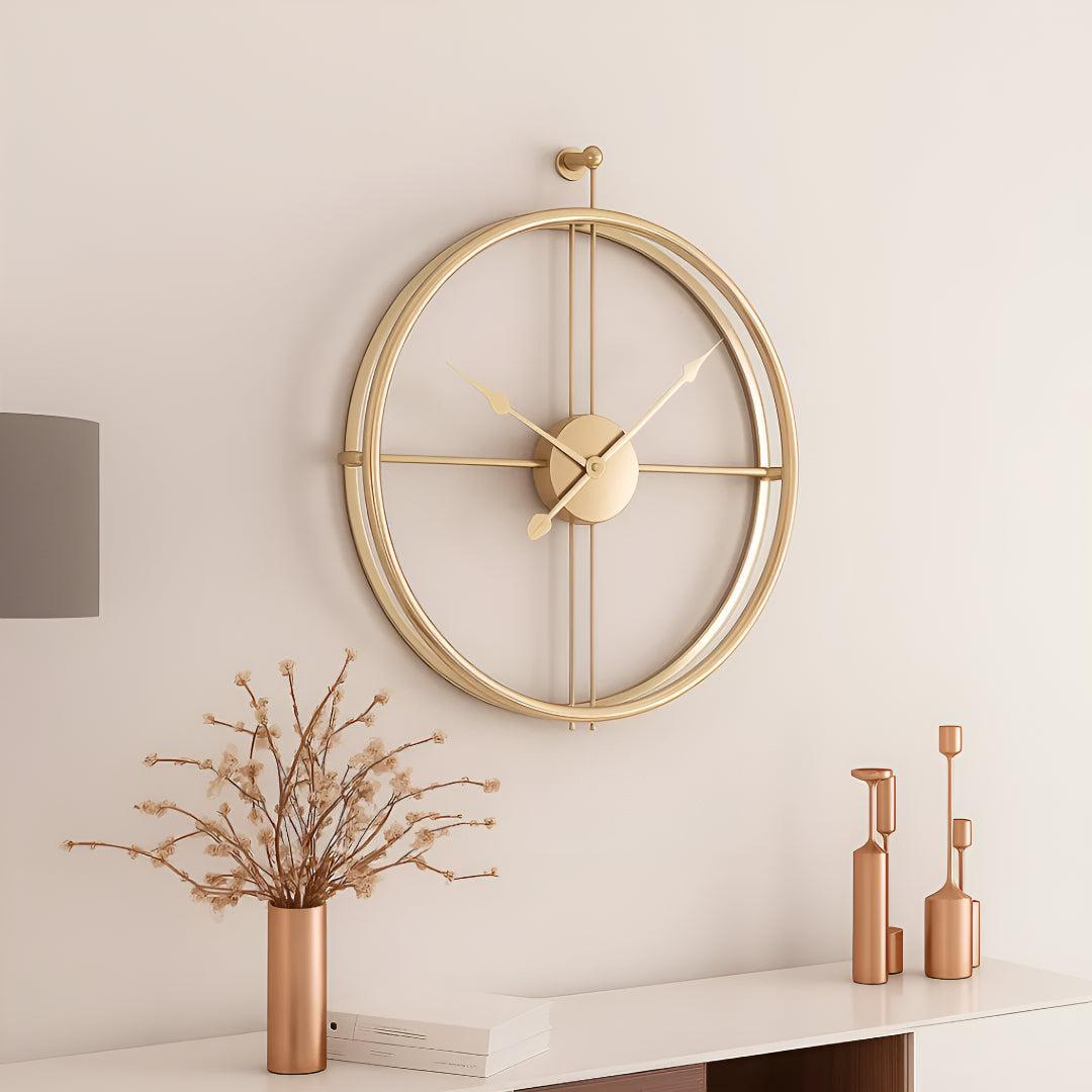 Large Silent Wall Clock - Modern Minimalist Design