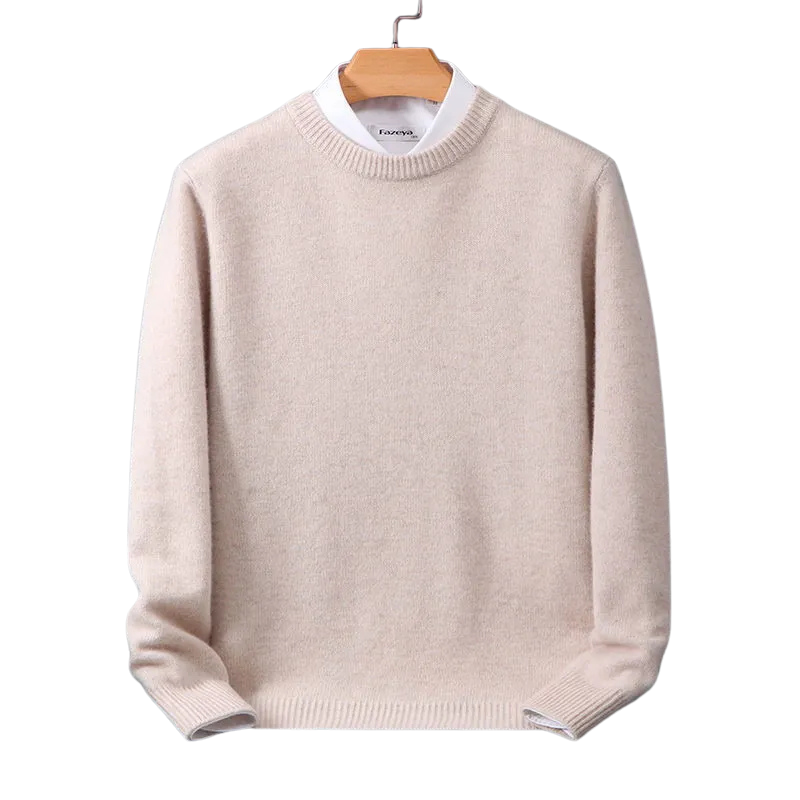 Men's Cashmere Knit Sweater - Soft Wool Pullover