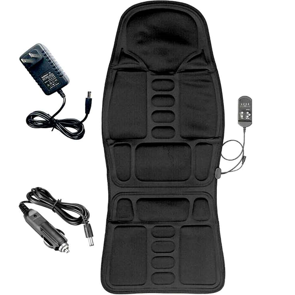 Heated Massage Seat Cushion with 8 Massage Zones - Car & Home