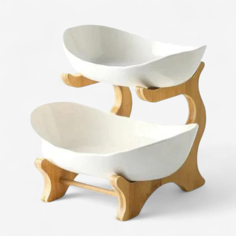 Multi-Tier Fruit Bowl Display with Removable Trays