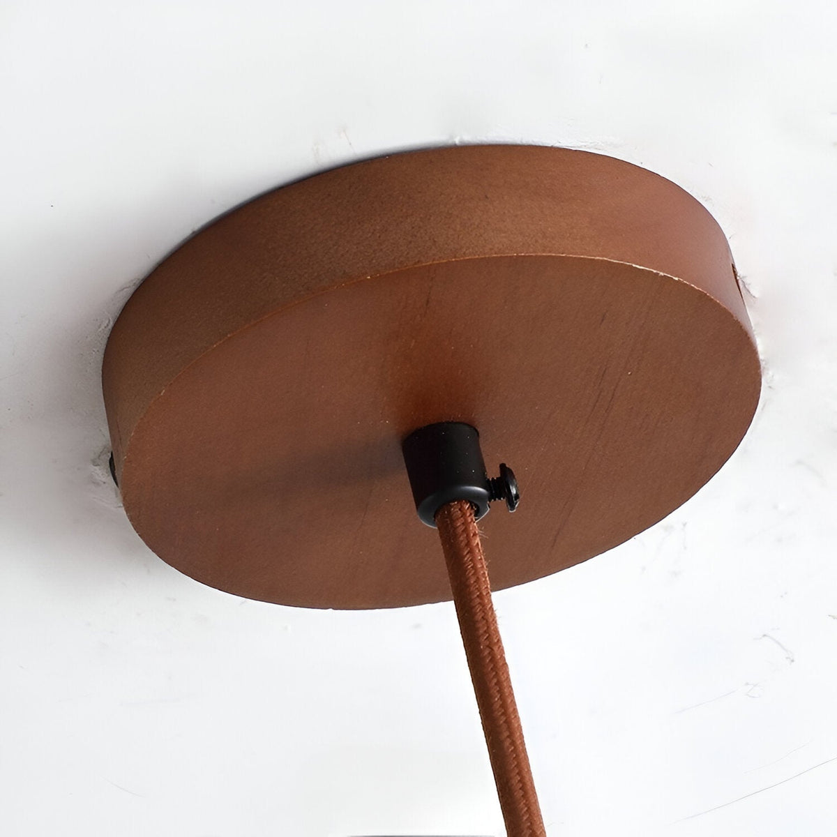 Tindara - Natural Travertine and Wood Pendant Light