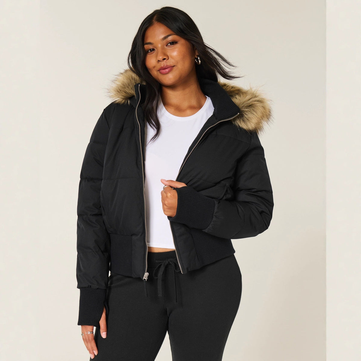 Women's Quilted Elegant Winter Jacket