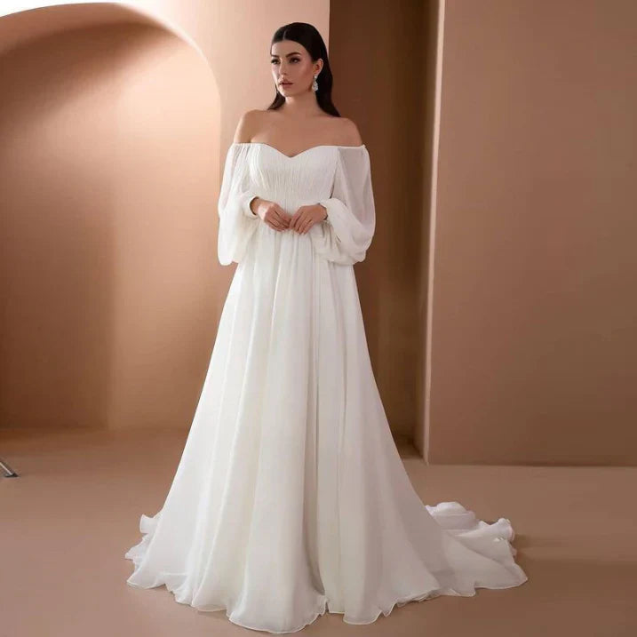 Women's Long-Sleeve Formal Dress – Elegant Occasion Wear