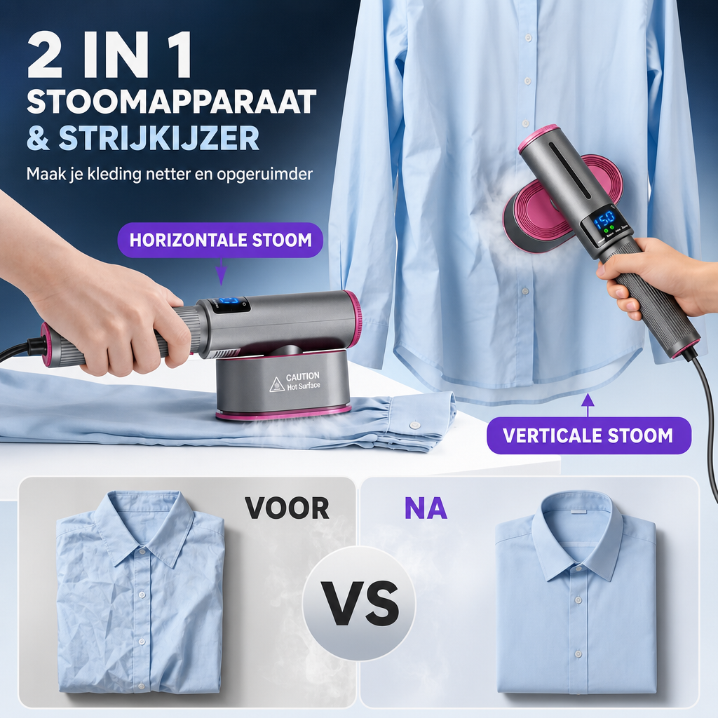 Portable Mini Garment Steamer - Fast-Heating Travel Steamer