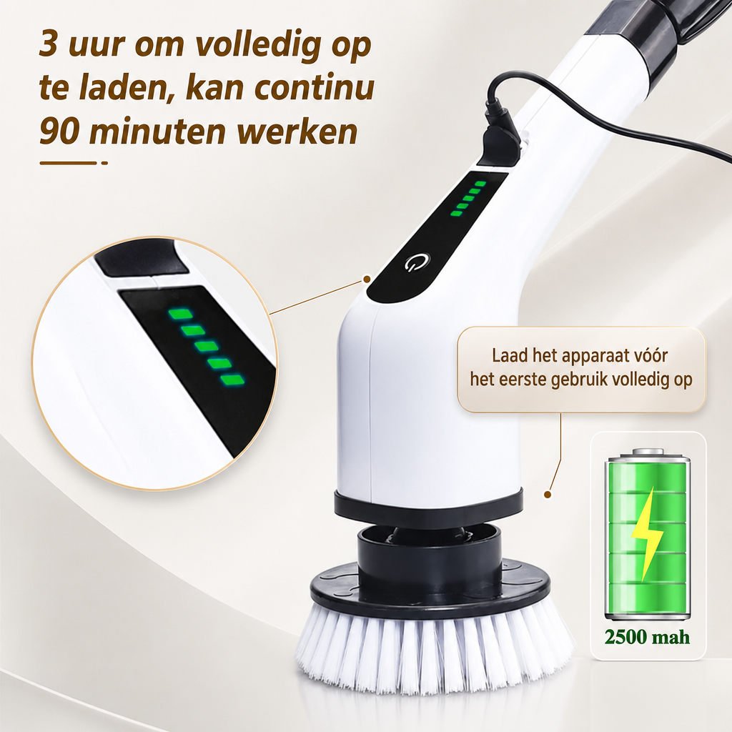 ScrubPro Electric Spin Scrubber - Cordless Cleaning Brush