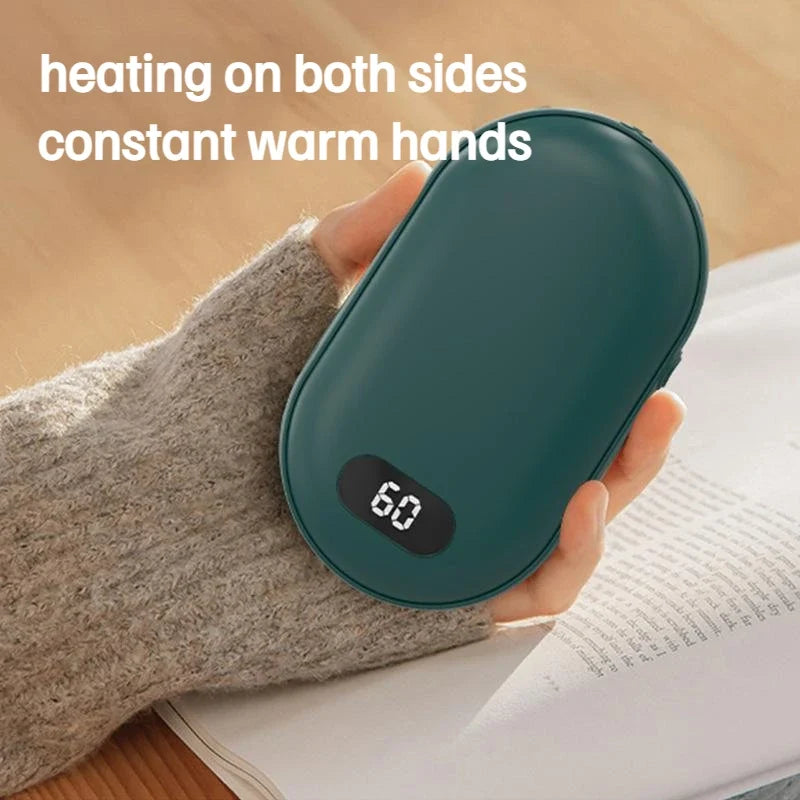 2-in-1 Rechargeable Hand Warmer & Power Bank - USB Pocket Heater