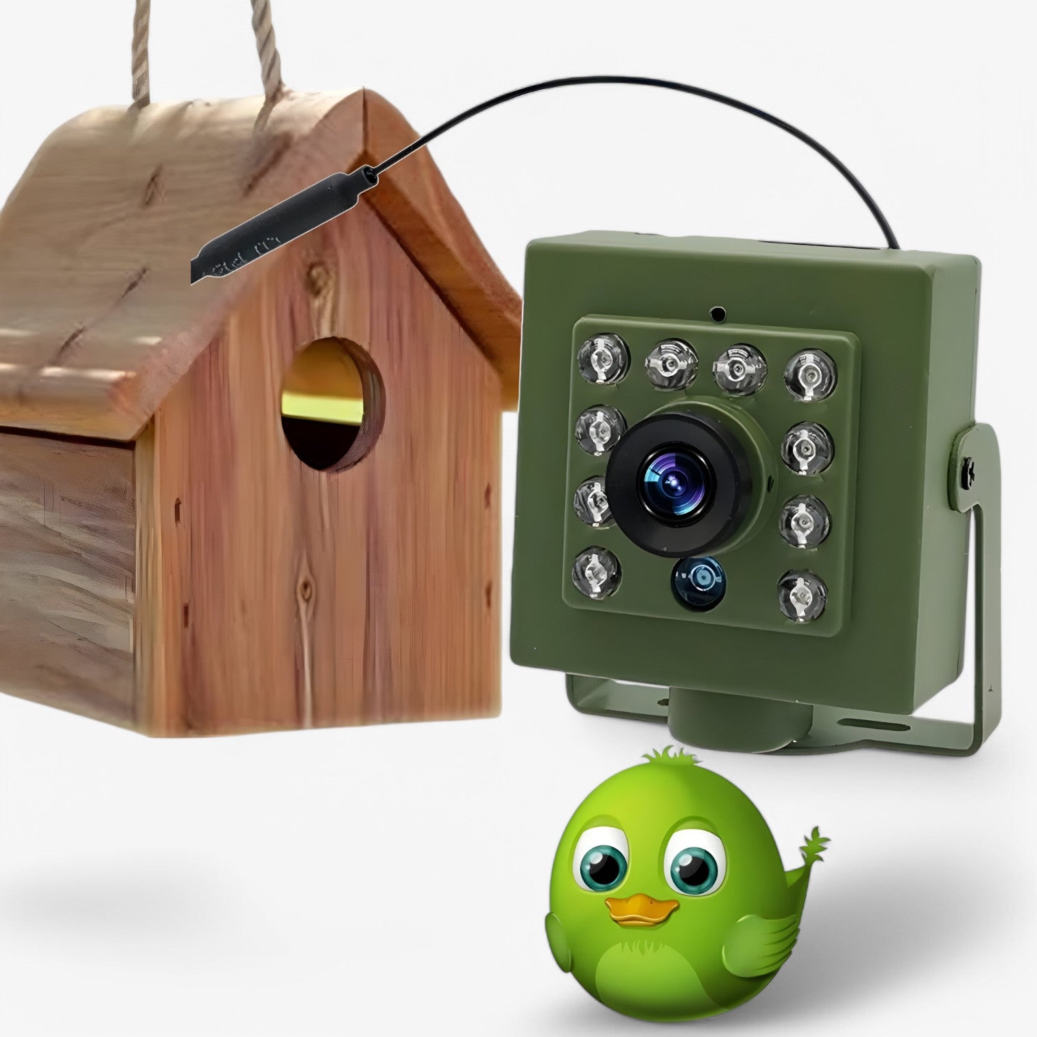 Live fuglekiggeri | WiFi Nest-kamera med natseende og lyd - - gadgets - {{ product_tags }