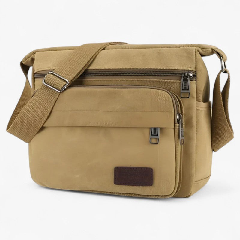 Men's Multifunctional Organized Canvas Shoulder Bag
