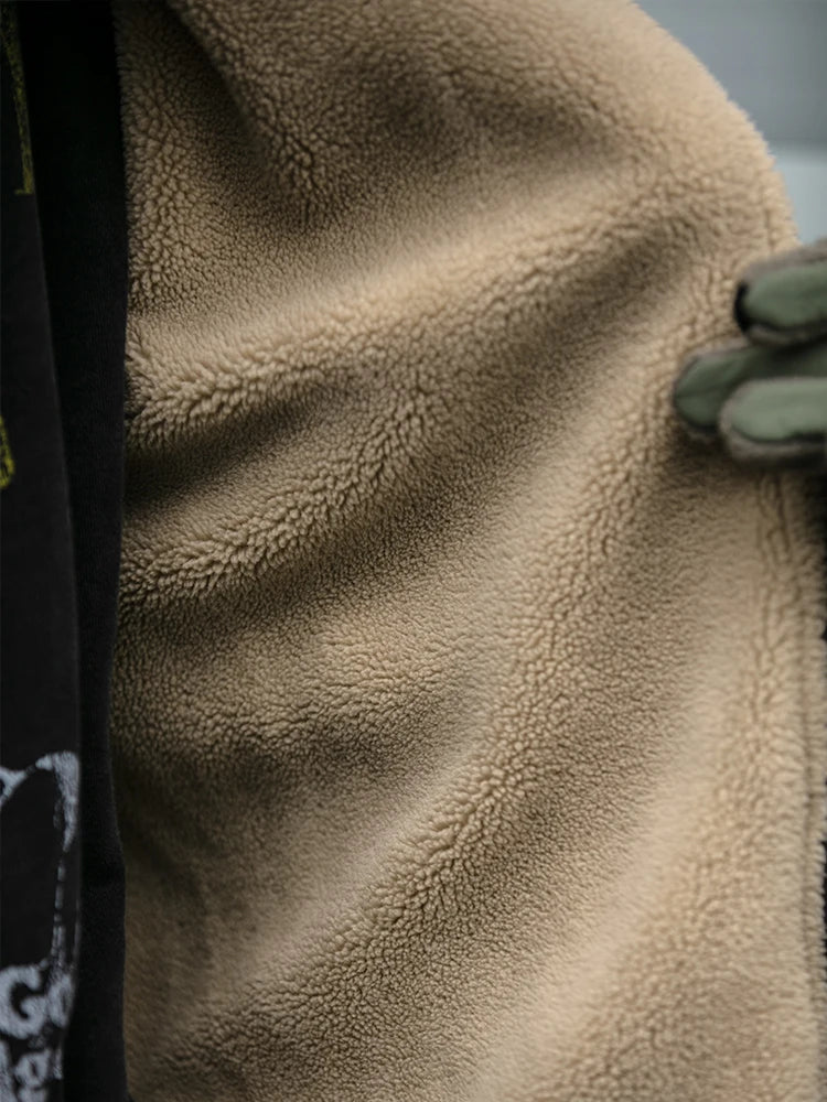 Men's Vintage Polar Fleece Jacket - Streetwear Style