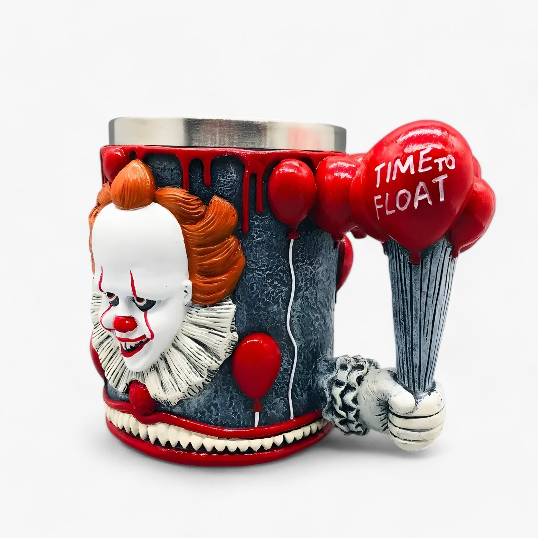 Mug : Creatieve RVS Kunststof Beker - Grappige Beker voor Bier en Koffie - Zwart in van Pantino