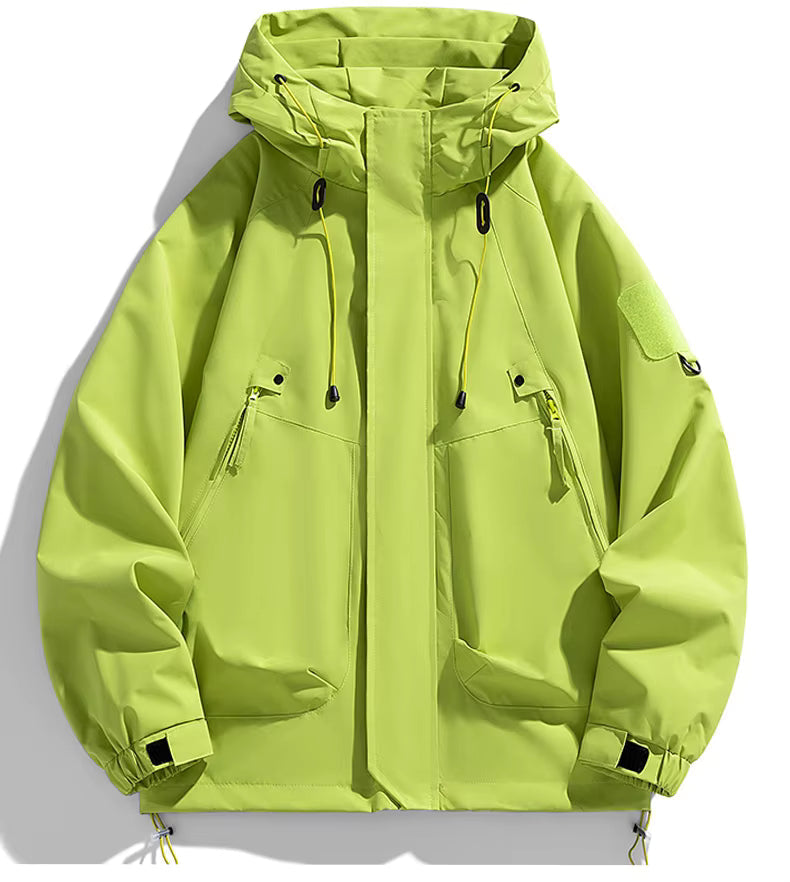 Men's Waterproof Hooded Windbreaker Jacket