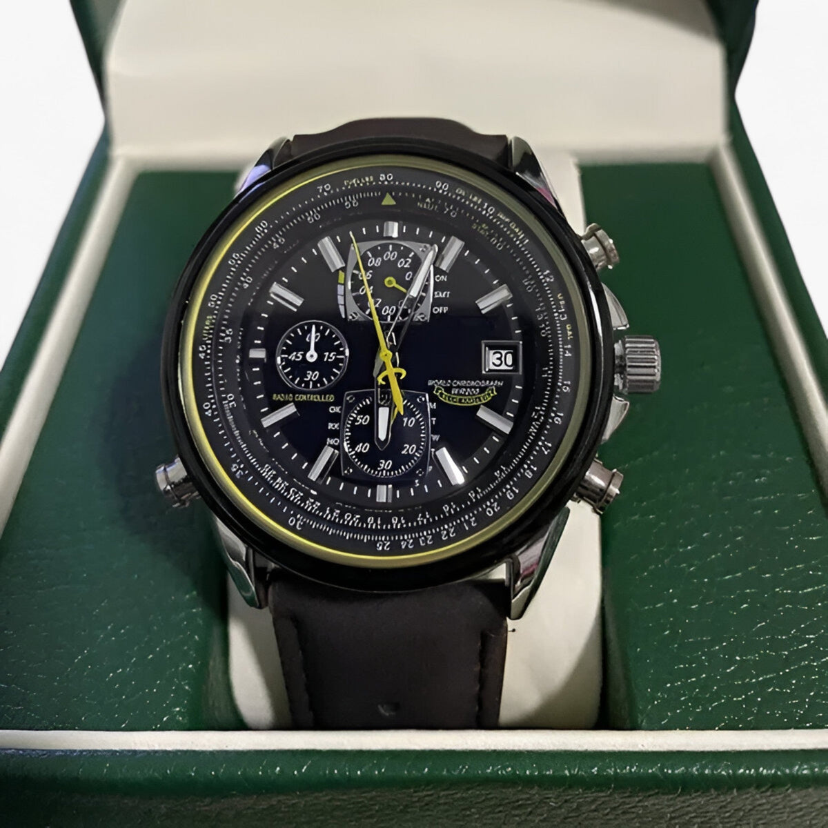 Men's Chronograph Watch MultiSteel 42mm – Steel Silver, Blue Dial