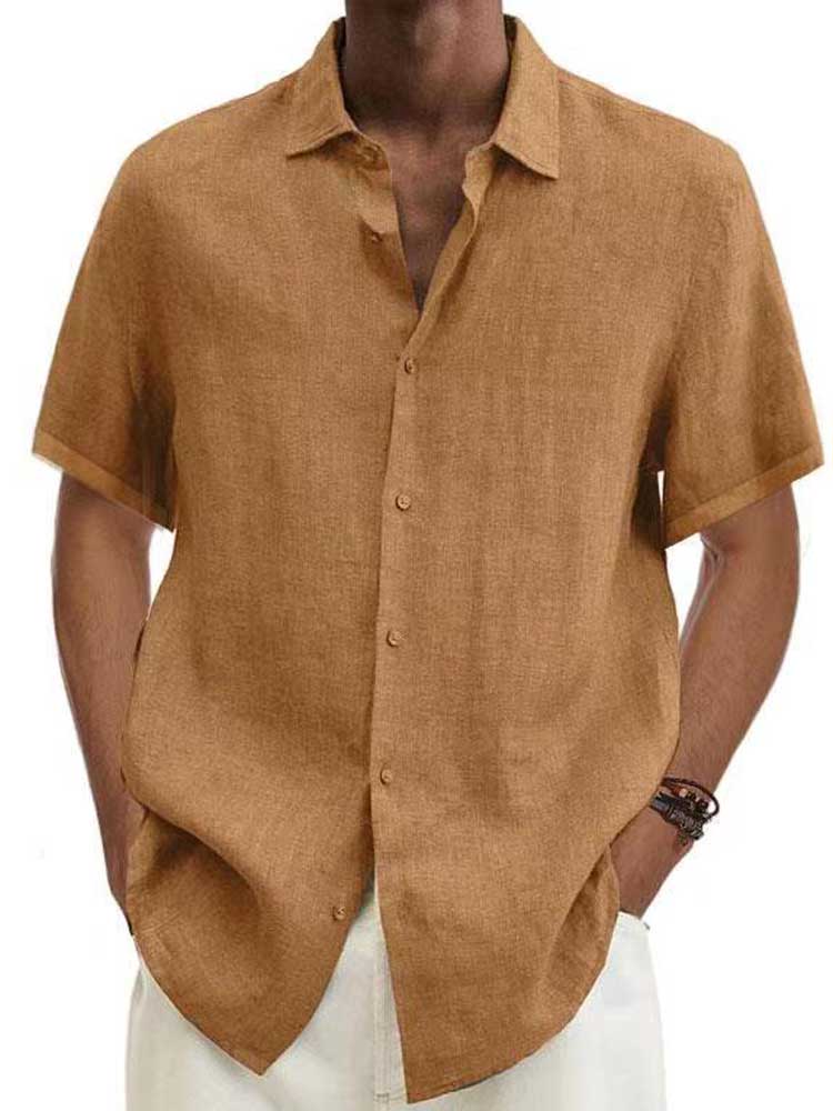 Men's Casual Short-Sleeve Shirt - Everyday Button-Up