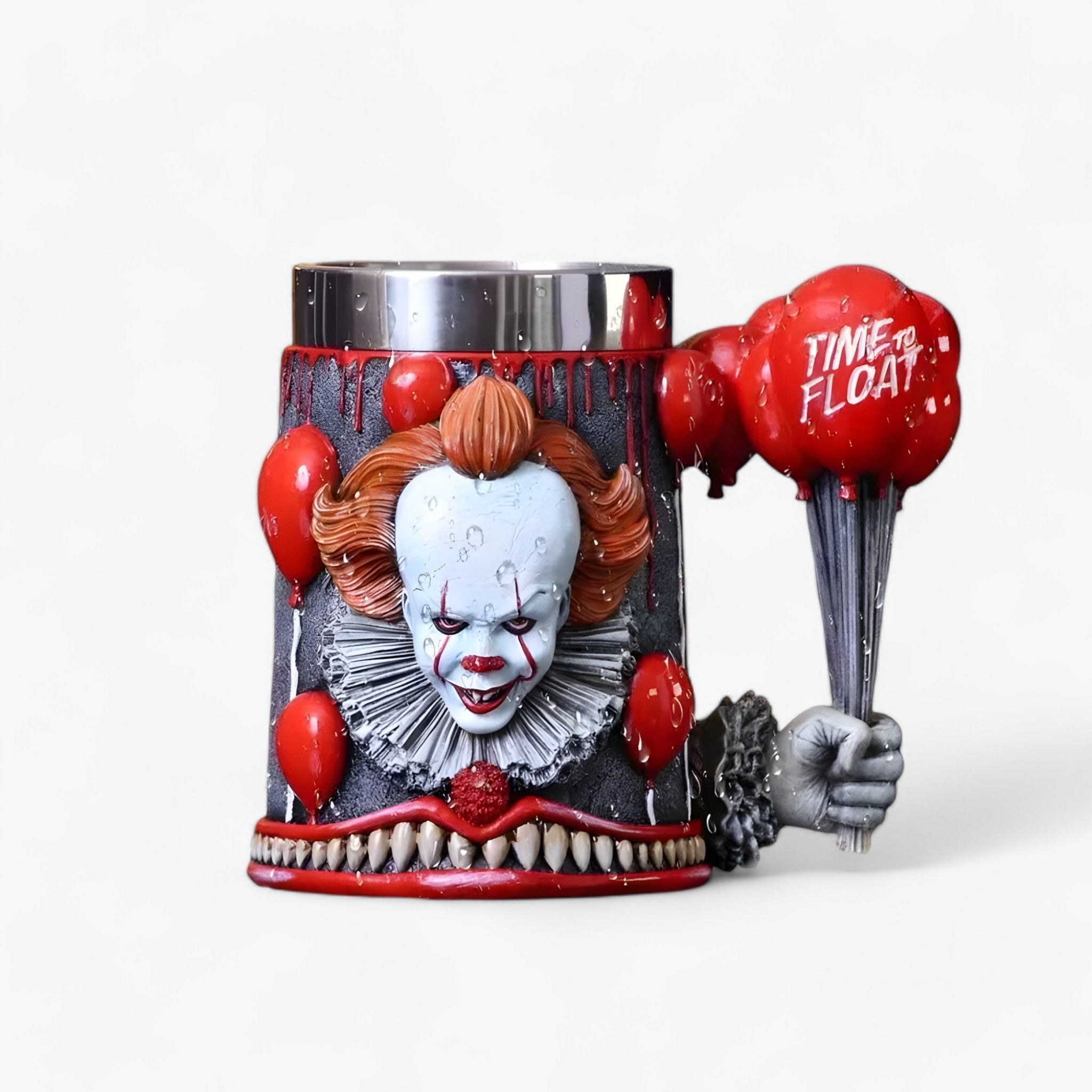 Mug : Creatieve RVS Kunststof Beker - Grappige Beker voor Bier en Koffie - Zwart in van Pantino