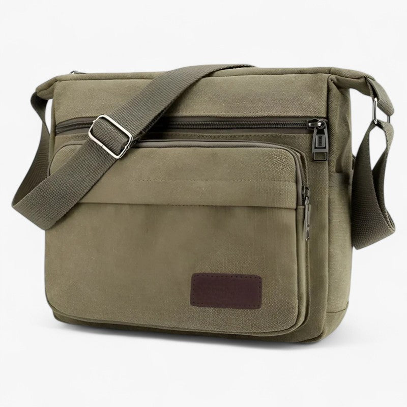 Men's Multifunctional Organized Canvas Shoulder Bag