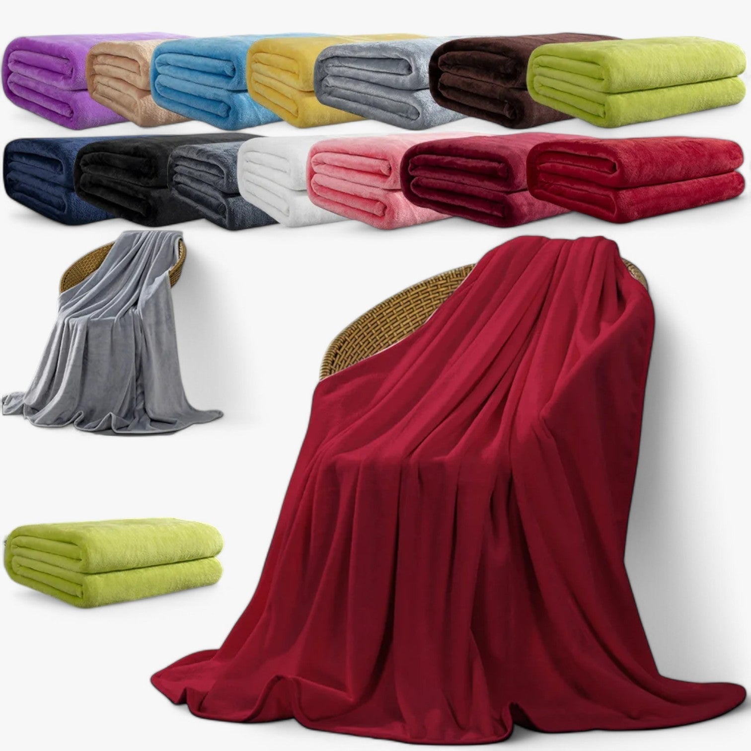 Lyra | Flanell blød tæppe - Varme og komfort til ethvert rum - Camel - house & garden - {{ product_tags }