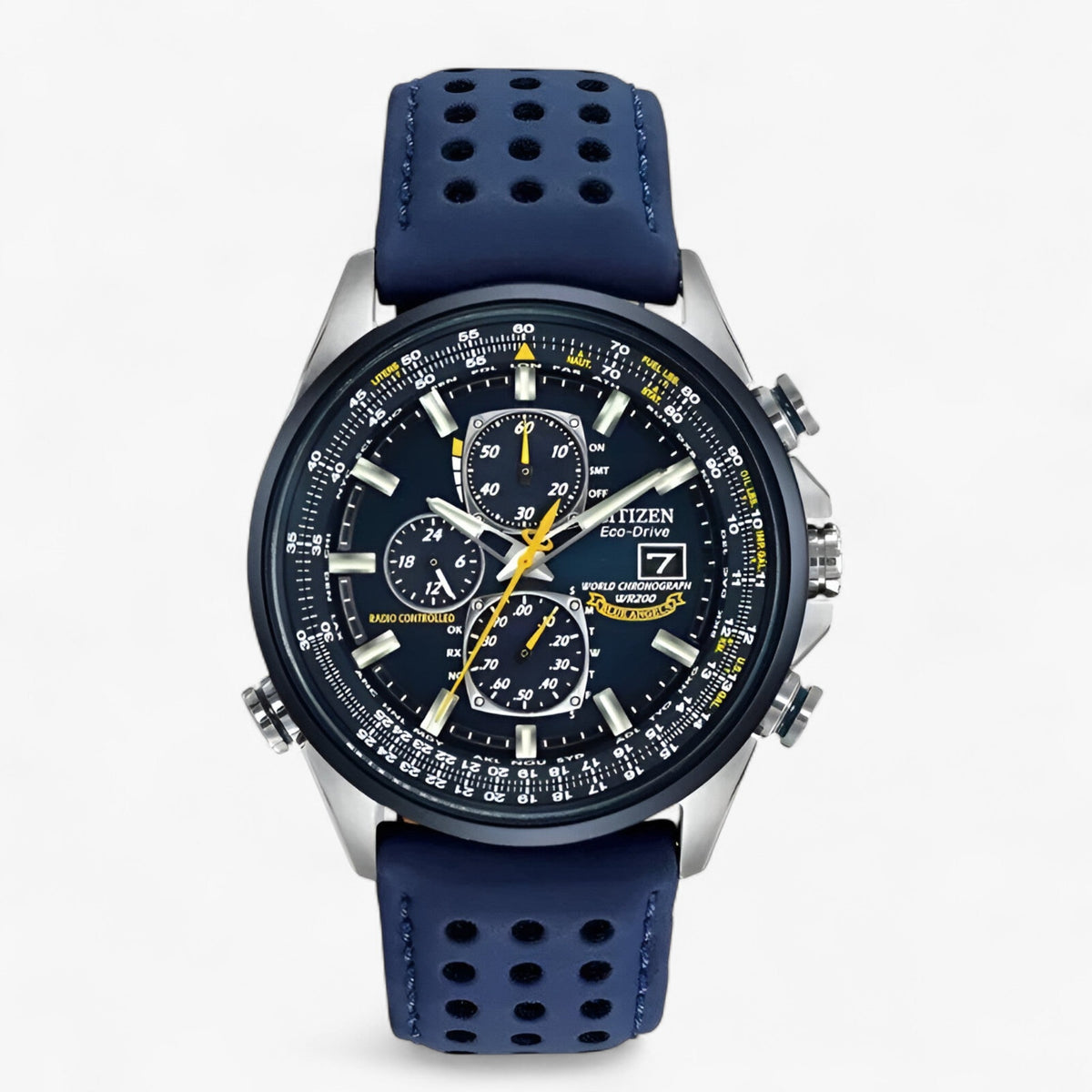 Men's Chronograph Watch MultiSteel 42mm – Steel Silver, Blue Dial