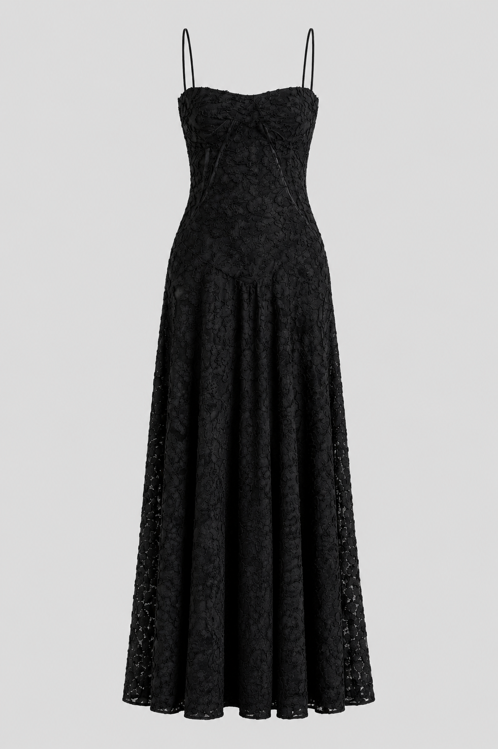 Sleeveless Sweetheart Dress with Structured Lace-Up Back