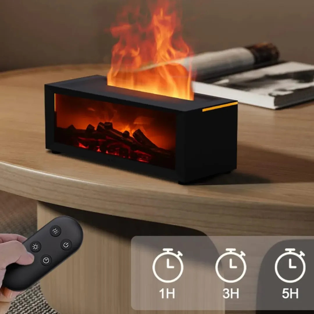 HearthGlow Flame Humidifier – Cozy Fire Effect Diffuser