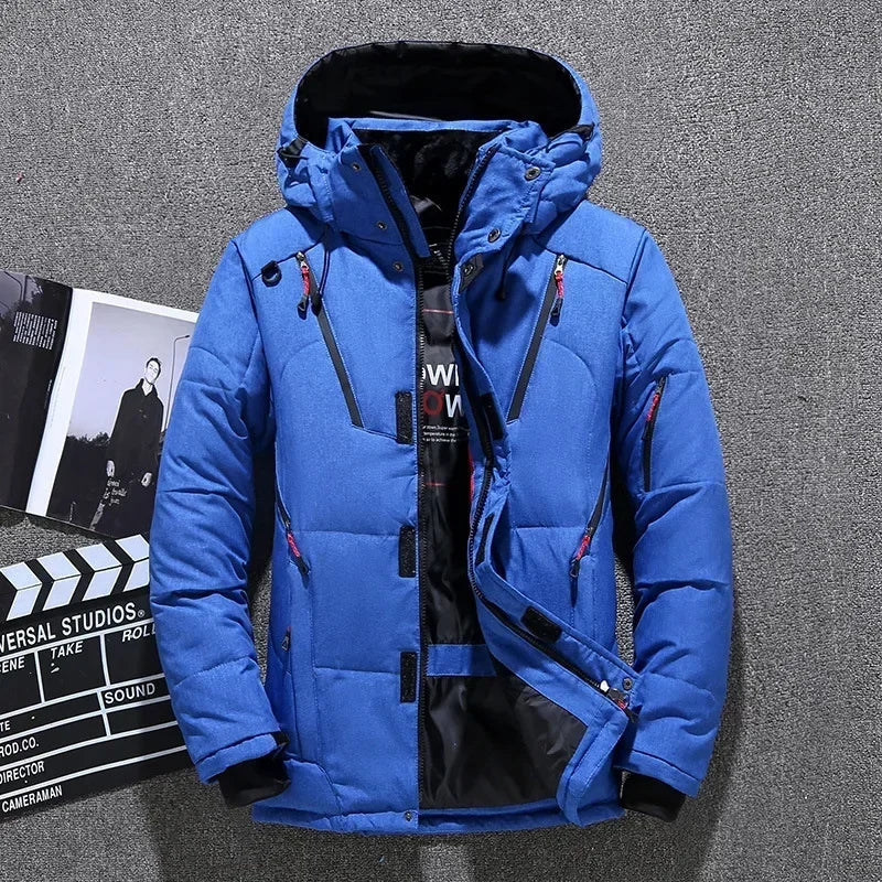 Men's Waterproof Warm Ski Suit - Insulated One-Piece