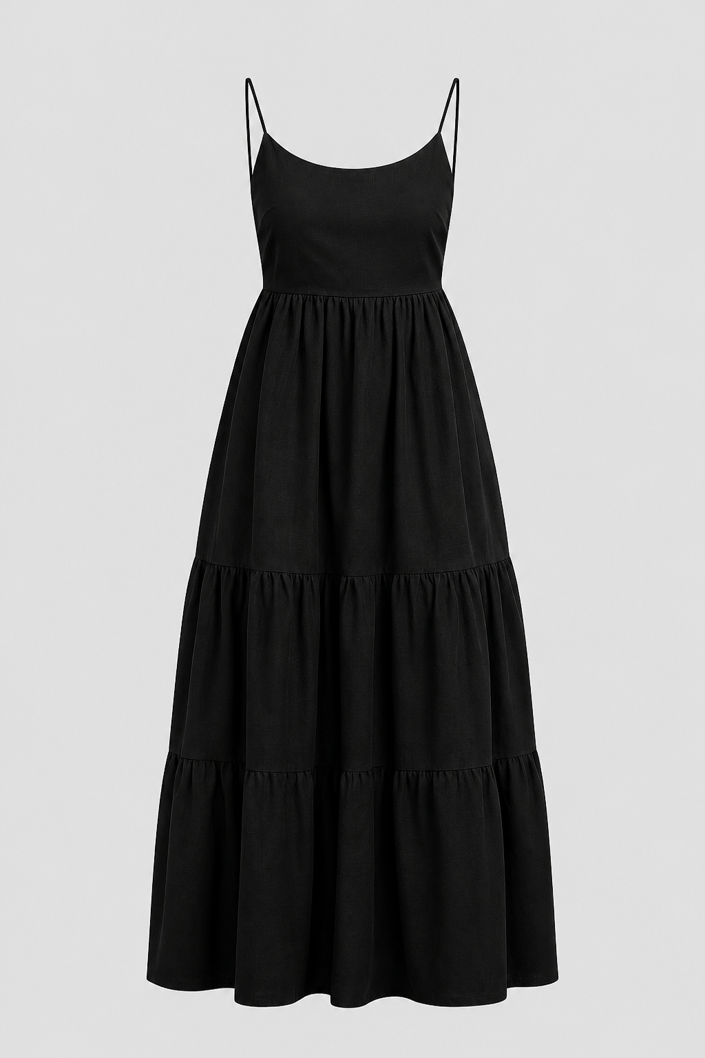 Tiered Spaghetti Strap Maxi Sundress