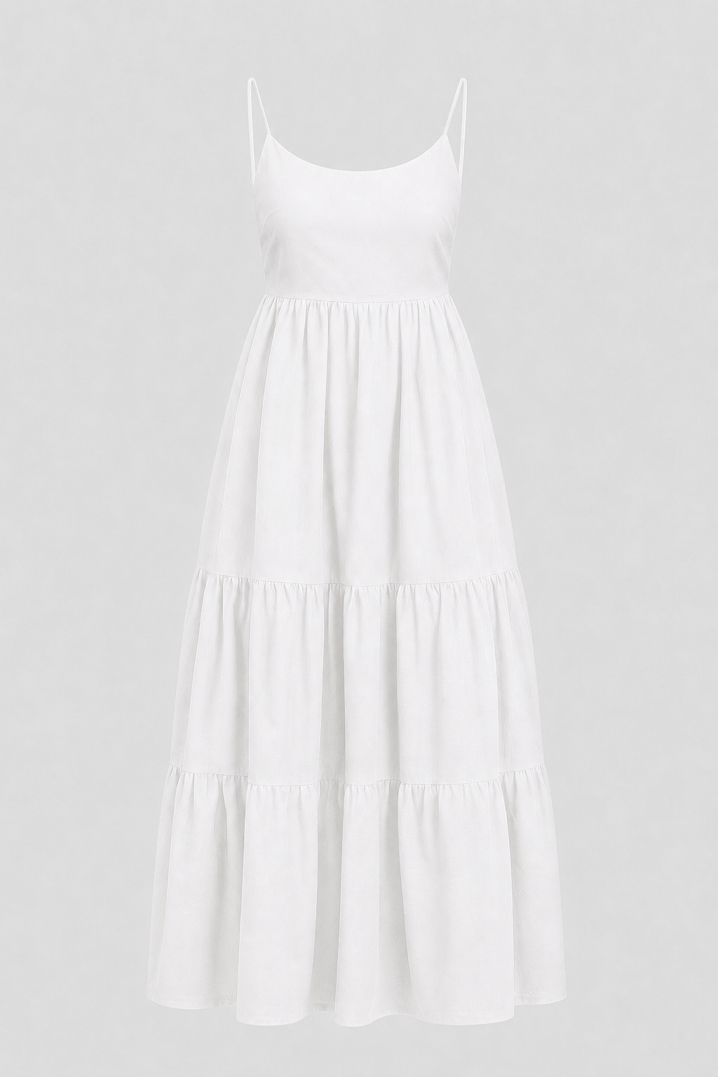 Tiered Spaghetti Strap Maxi Sundress