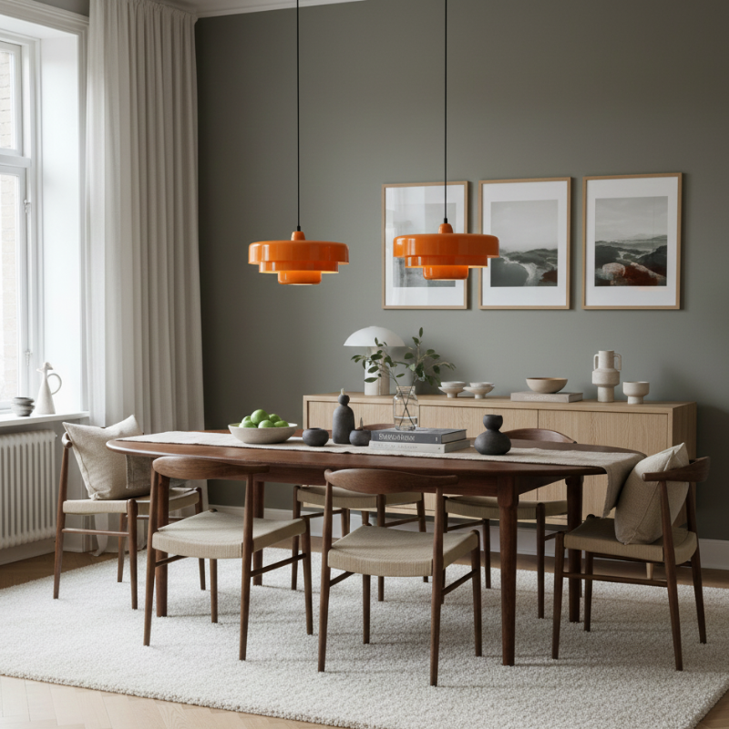 Three-Tier Bauhaus Pendant Lamp - Nordic Metal Fixture