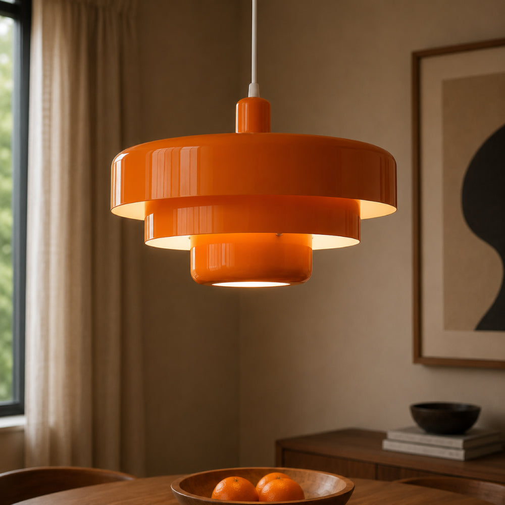 Three-Tier Bauhaus Pendant Lamp - Nordic Metal Fixture