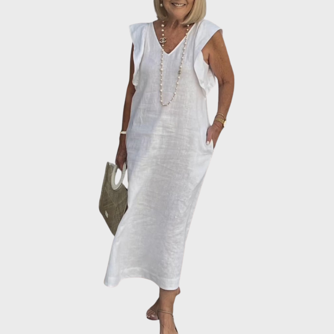 Women's Sleeveless Maxi Dress – Elegant Occasion Wear