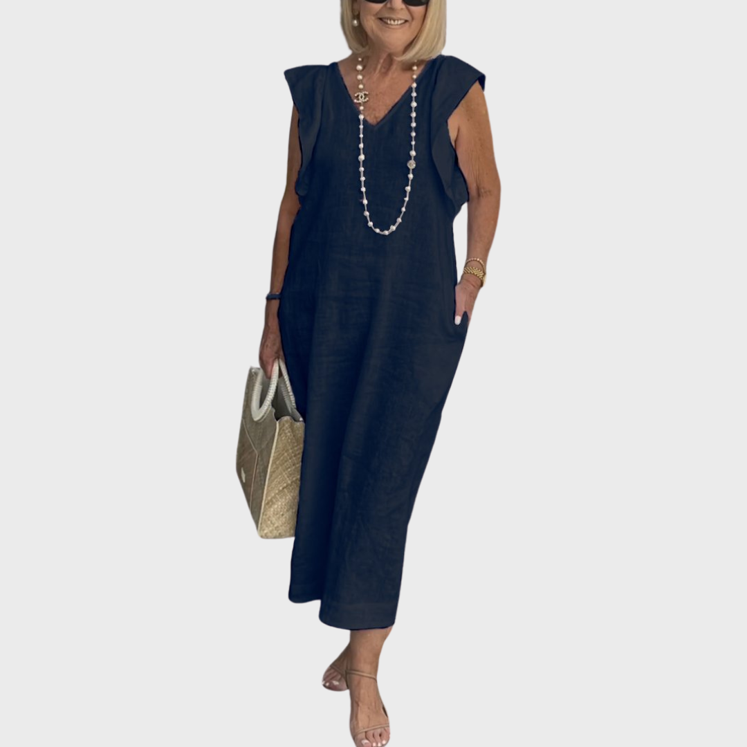 Women's Sleeveless Maxi Dress – Elegant Occasion Wear