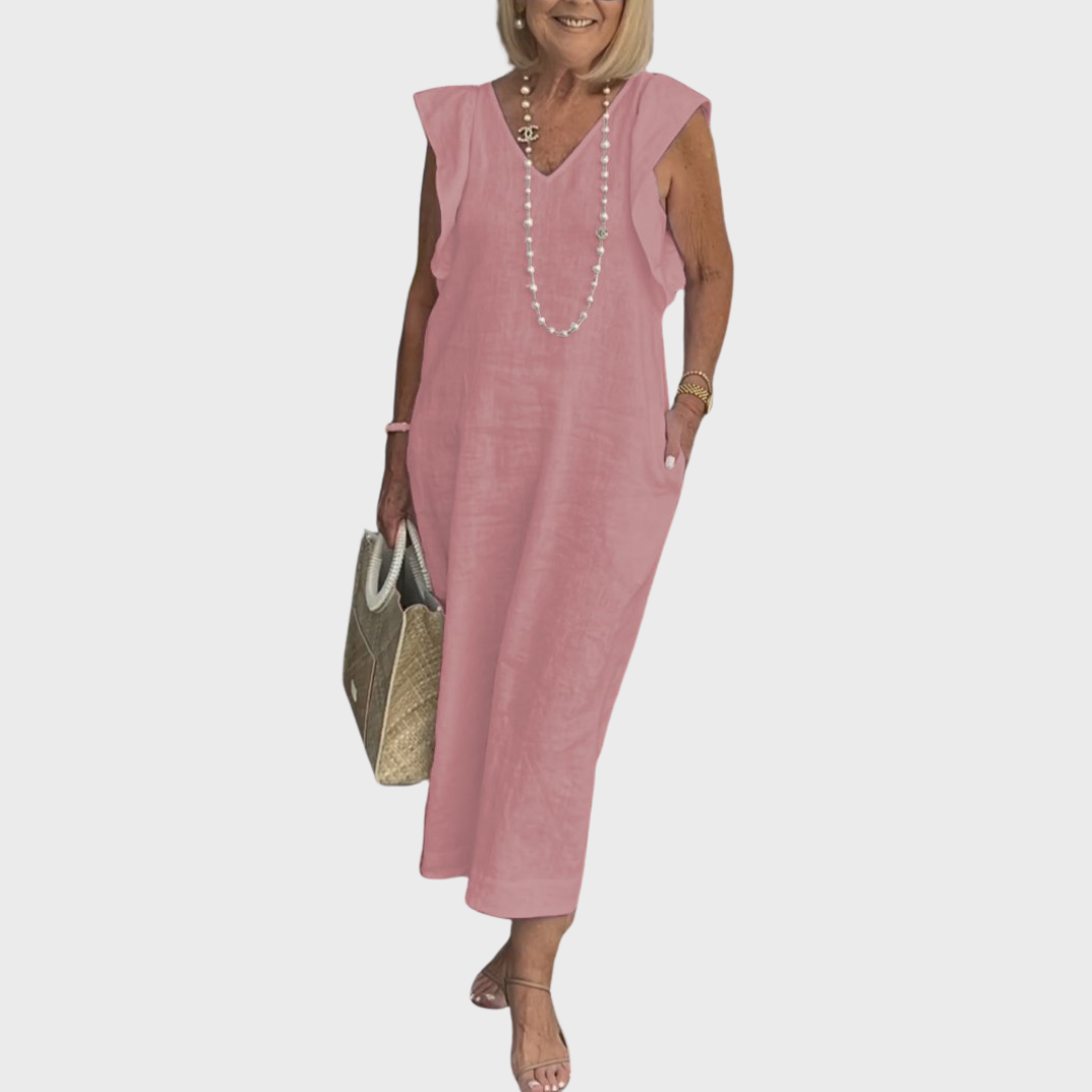 Women's Sleeveless Maxi Dress – Elegant Occasion Wear