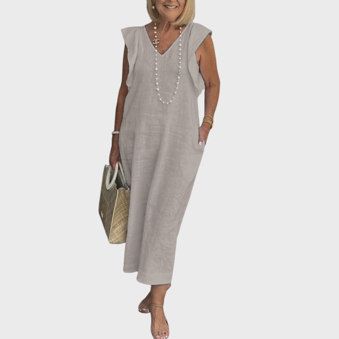 Women's Sleeveless Maxi Dress – Elegant Occasion Wear