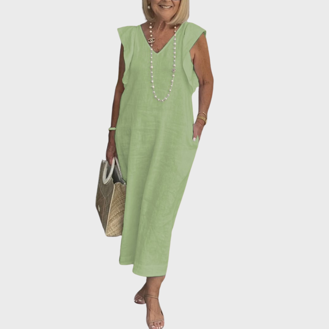 Women's Sleeveless Maxi Dress – Elegant Occasion Wear