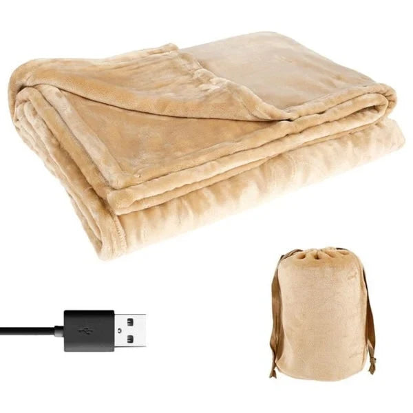 USB Heated Blanket with Sleeves - Wearable Warmth