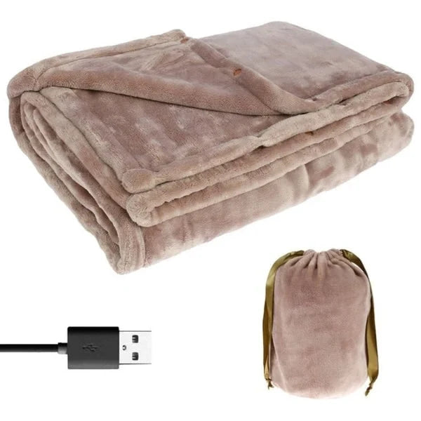 USB Heated Blanket with Sleeves - Wearable Warmth