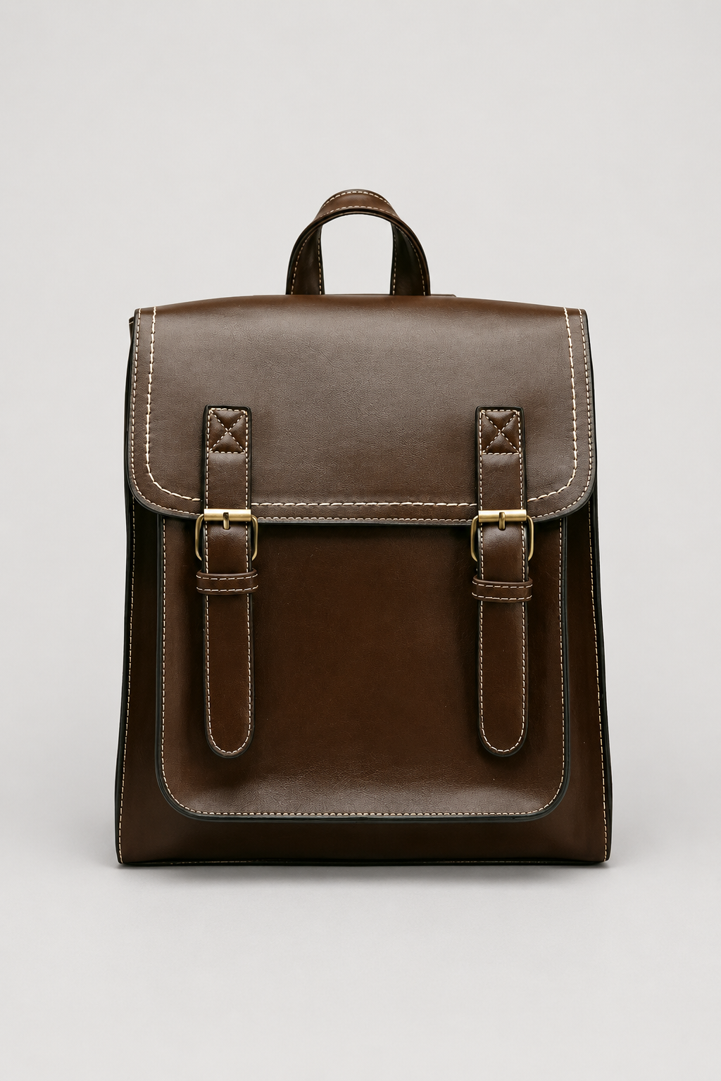 Vintage-Style Satchel Backpack
