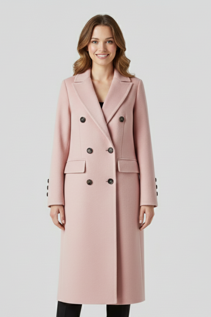 Women's Collar Jacket in Pink - View 2.0 | Roselva