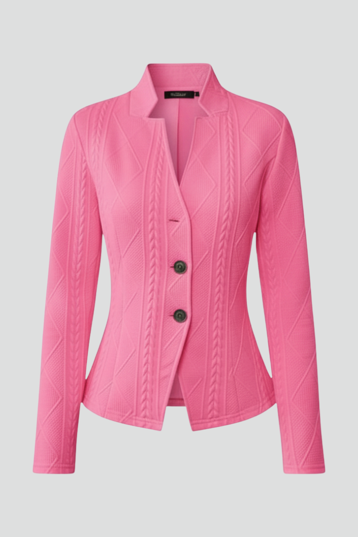 Women's Blazer with Collar Lapelowym and Button Closure