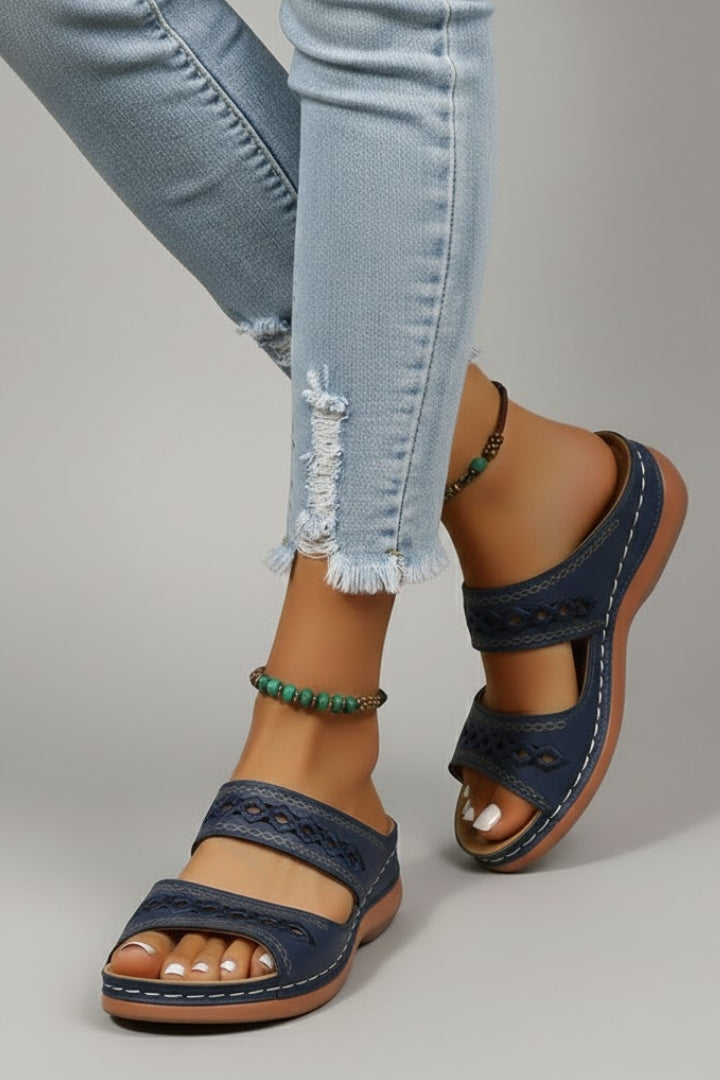Women's Slide Sandals – Open-Toe Summer Slip-On Shoes