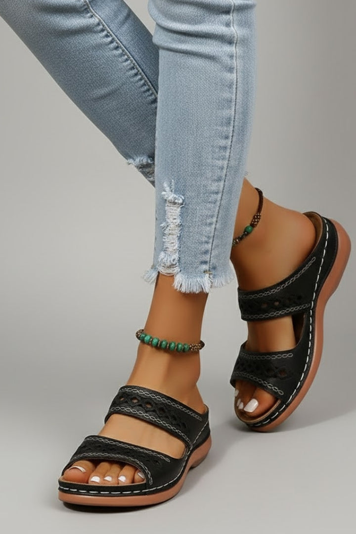 Women's Slide Sandals – Open-Toe Summer Slip-On Shoes