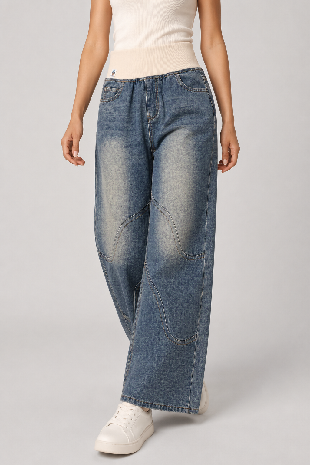 Women's Wide Leg Jeans with Loose Fit
