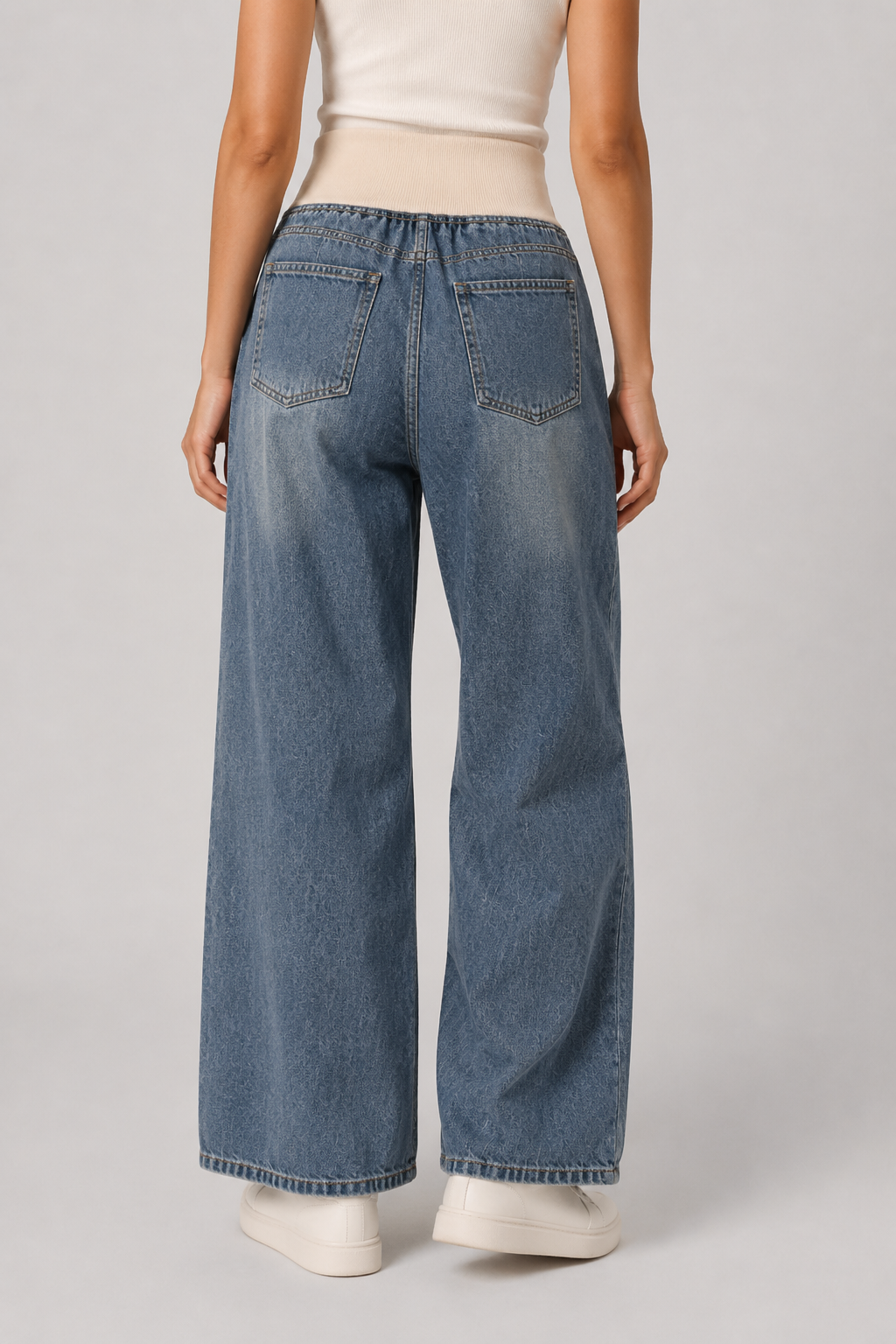 Women's Wide Leg Jeans with Loose Fit