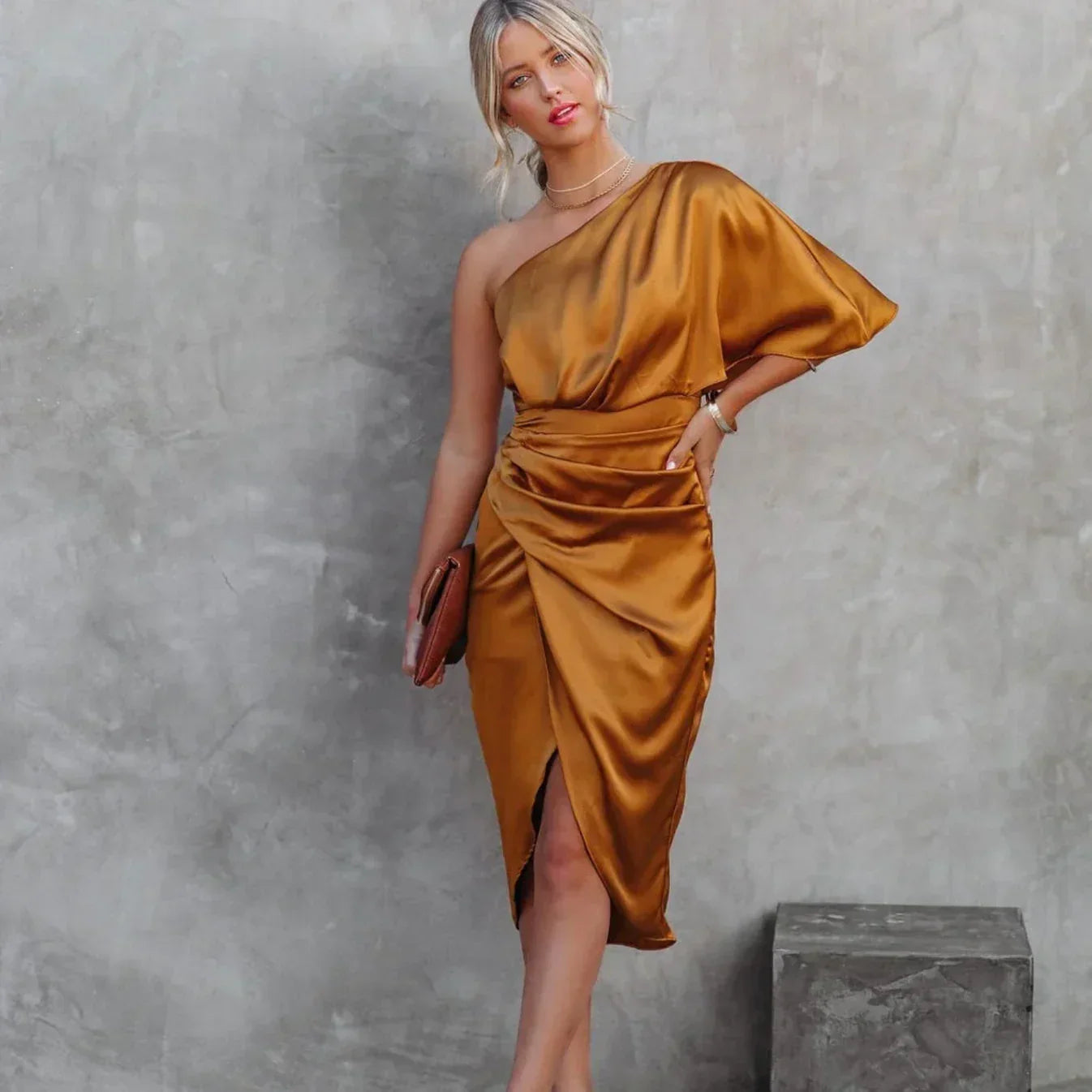 Women's Wrap Mini Dress – Elegant Occasion Wear