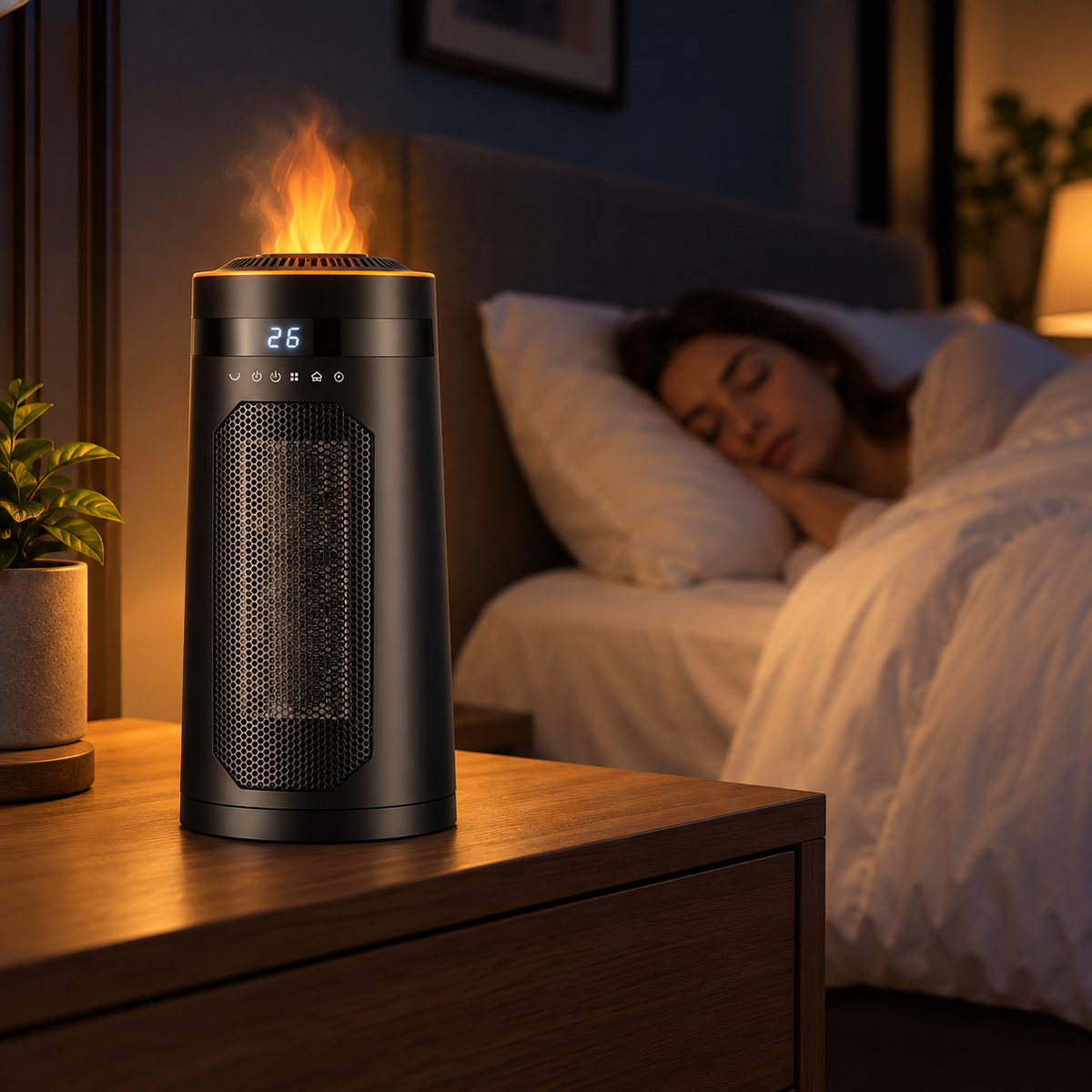 FlameHeat Ceramic Space Heater 1500W