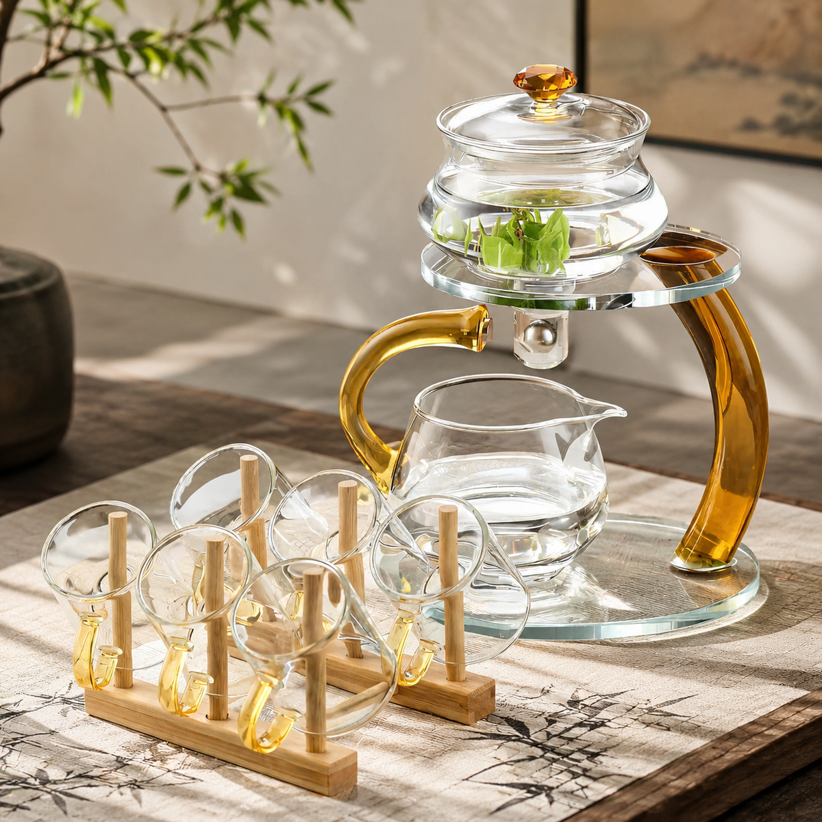Magnetic Infuser Glass Teapot