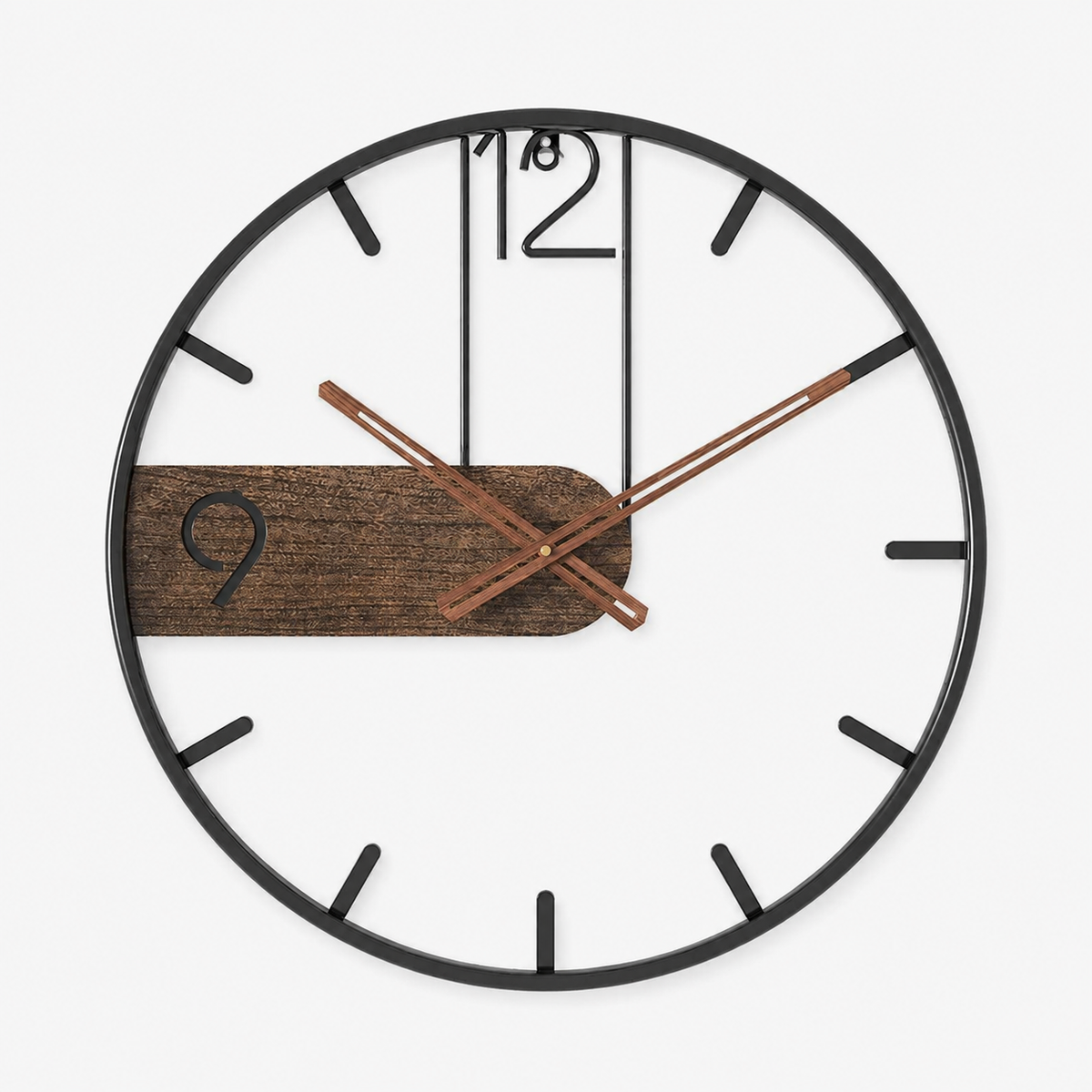 Acciaio-Noce | Orologio dal design elegante