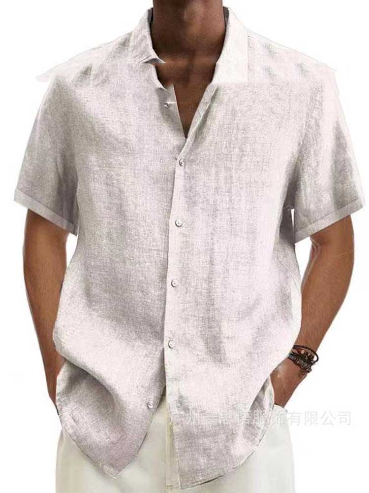 Men's Casual Short-Sleeve Shirt - Everyday Button-Up