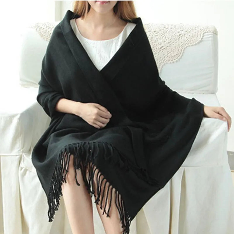 Coleen Cashmere Scarf Black